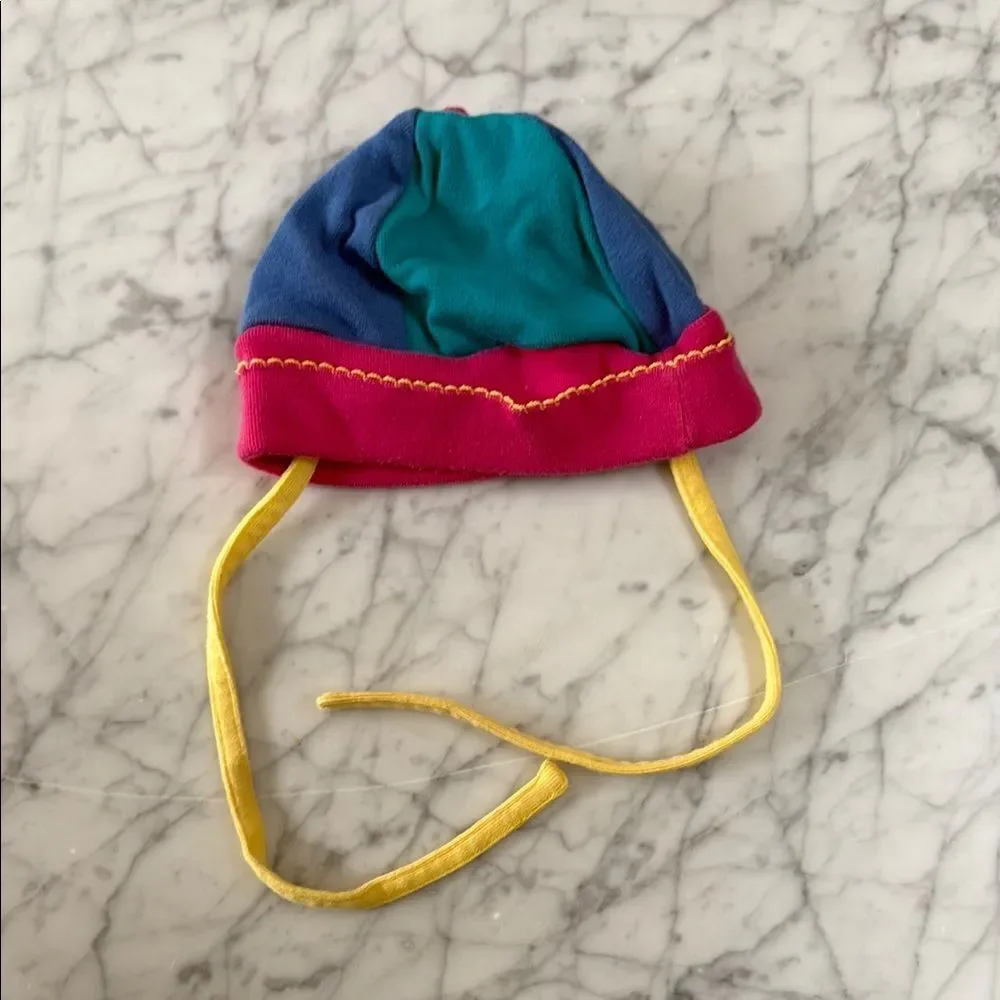 Vintage Rainbow GYMBOREE Colorblock SUMMER HAT OS
